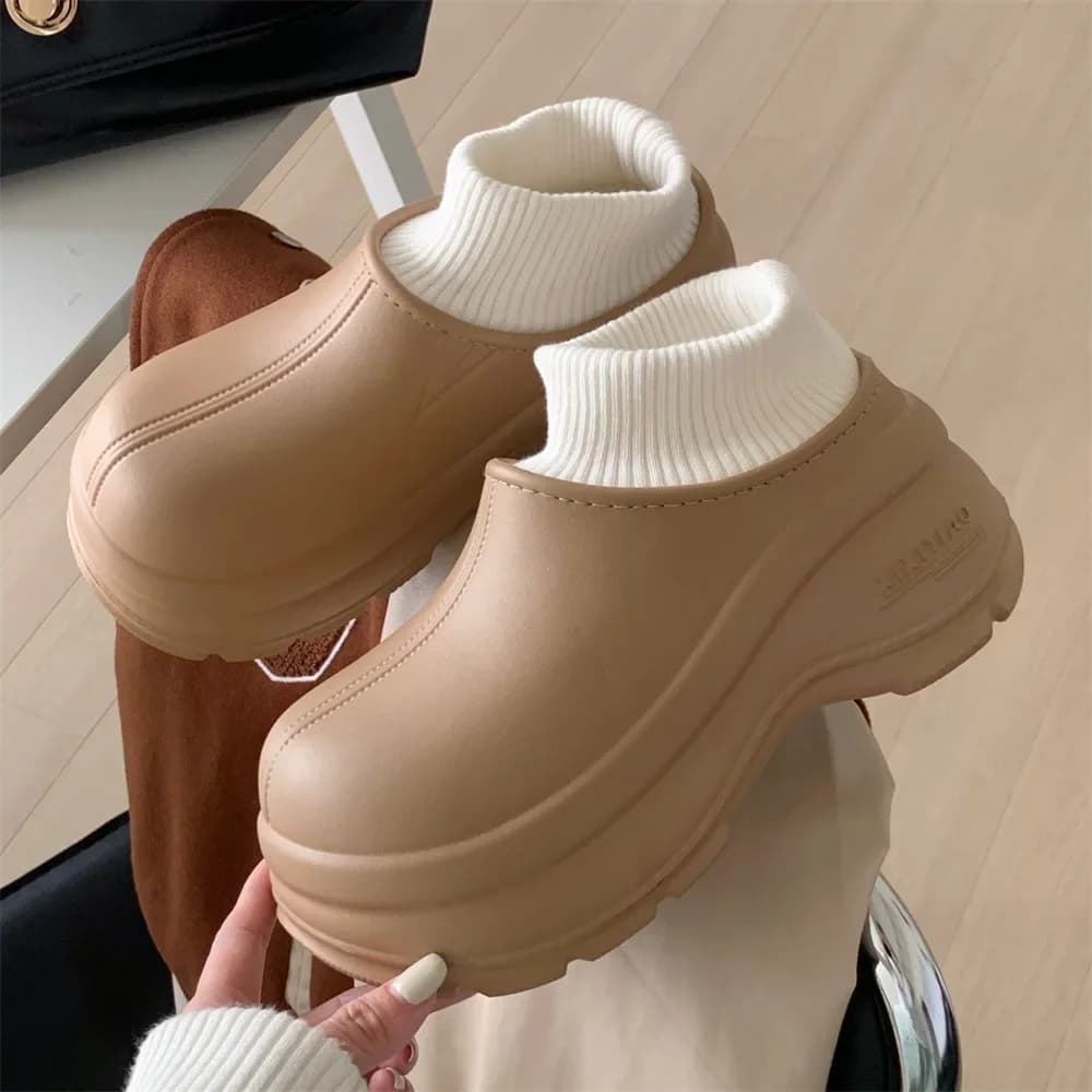 Women's Waterproof Padded Winter Short Boots