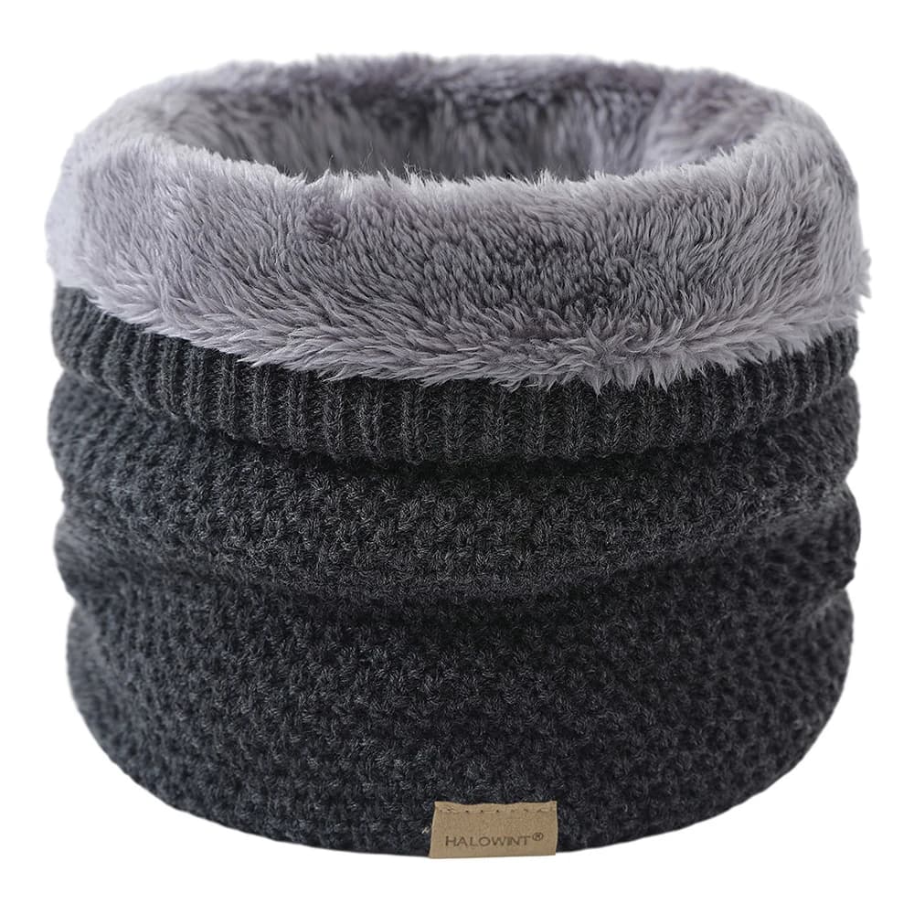 Knitted Brushed Ring Scarf