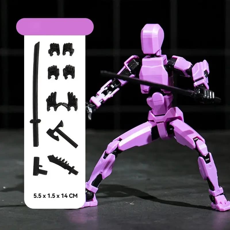 Multi-Jointed Action Figure with Accessories