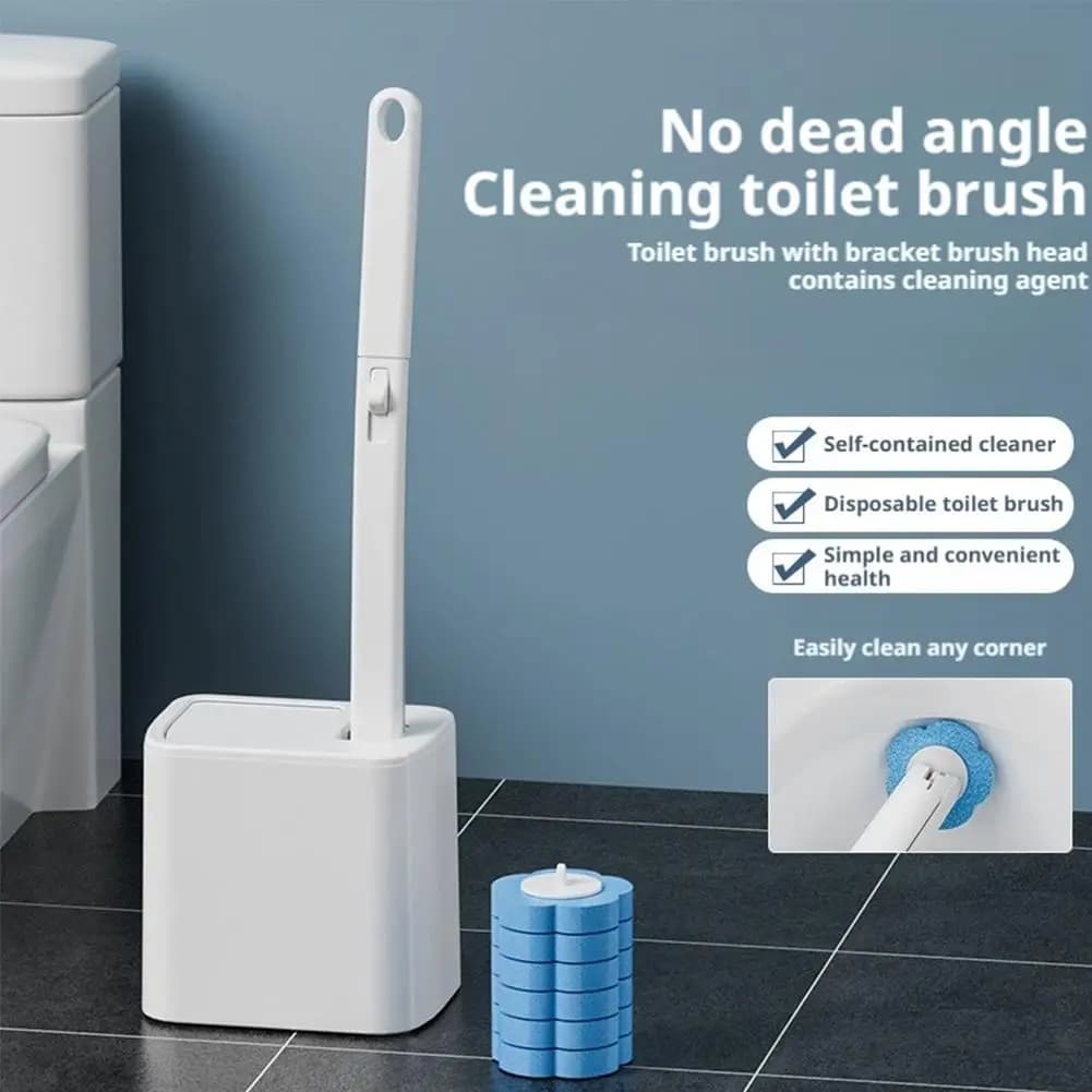 Disposable Toilet Brush Replacement Head Kit