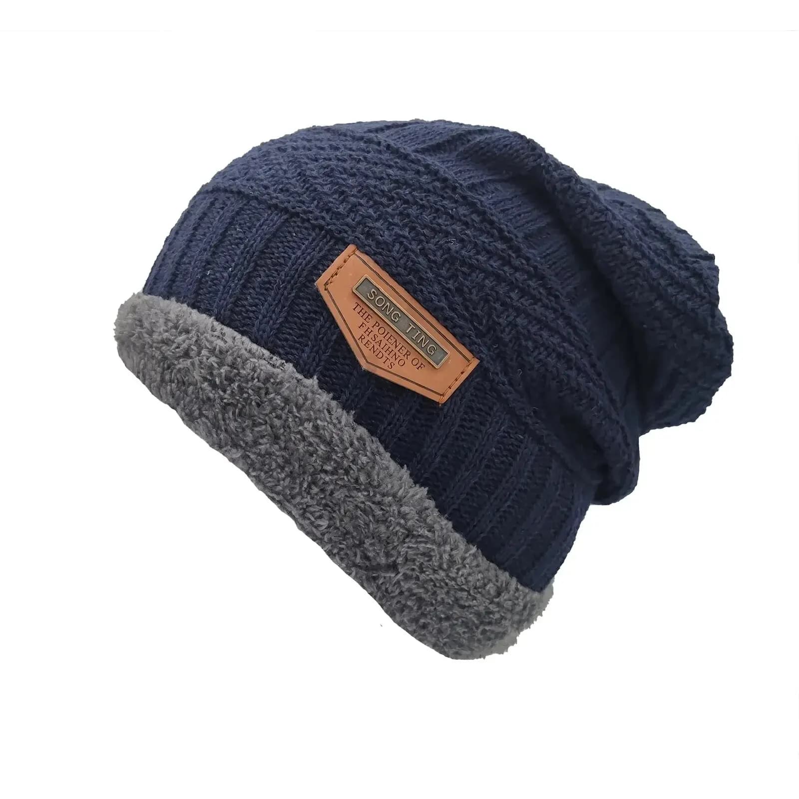Cotton Knit Beanie Hat