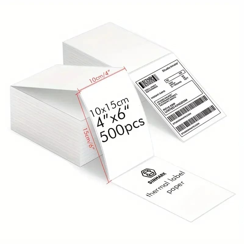 4x6 Thermal Shipping Labels White