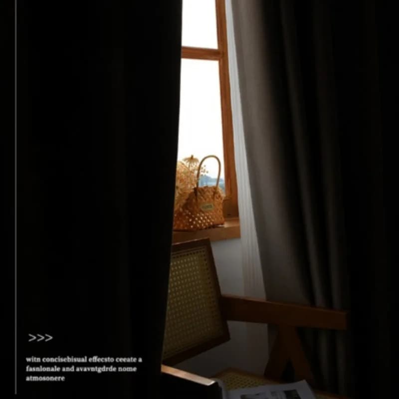 Blackout Hemp Curtains with Sound Insulation
