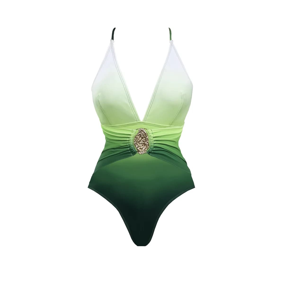 Hollow Shiny Shell Bikini With Cover Up