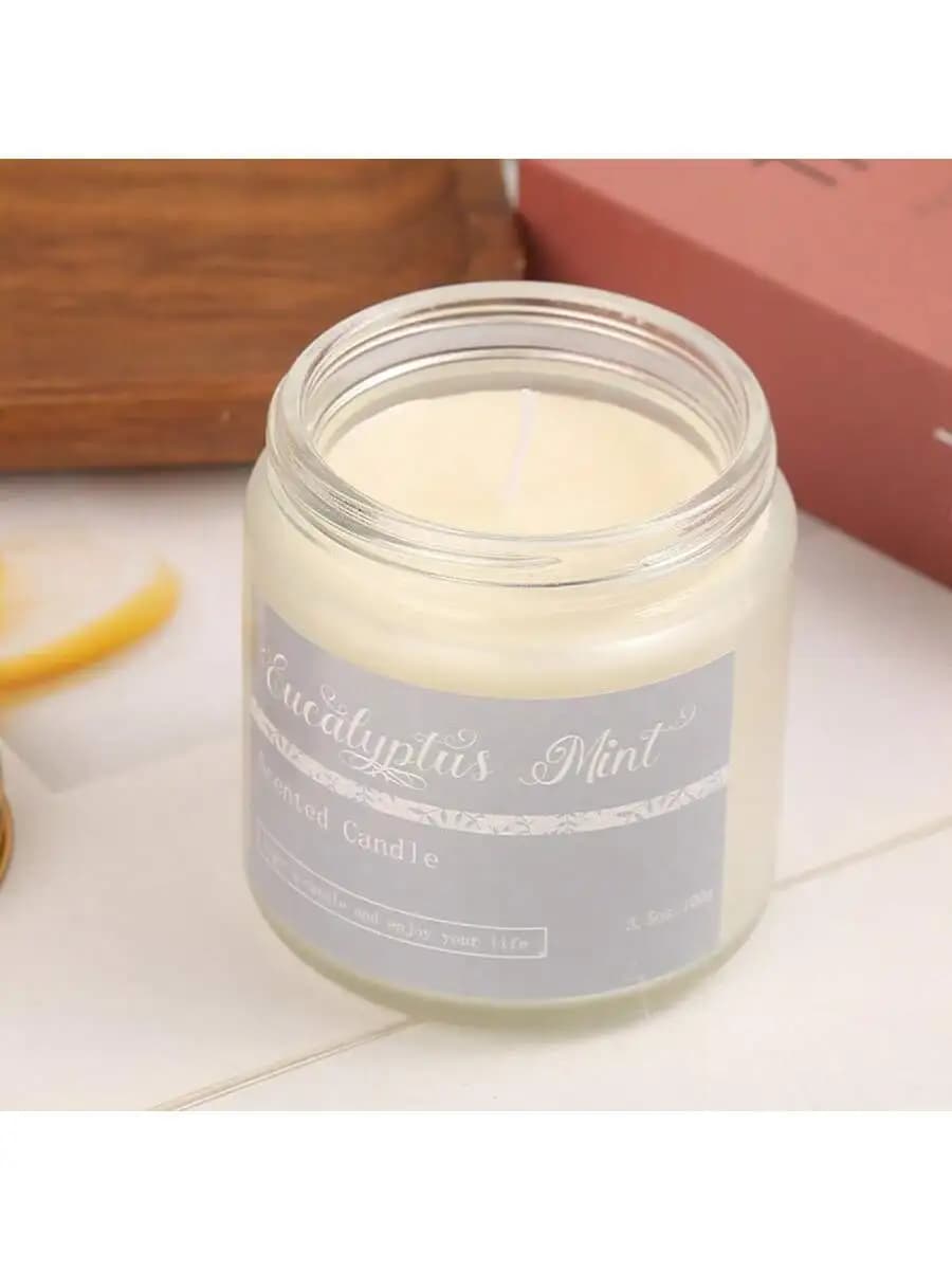 Scented Candle with Essential Oil Fragrance