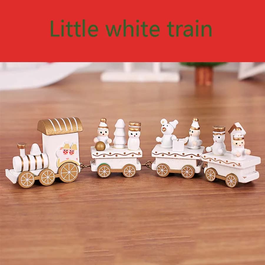 Wooden Train Christmas Ornament