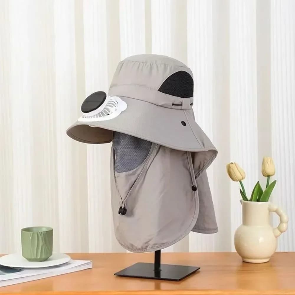 Solar Fan Hat with UV Protection