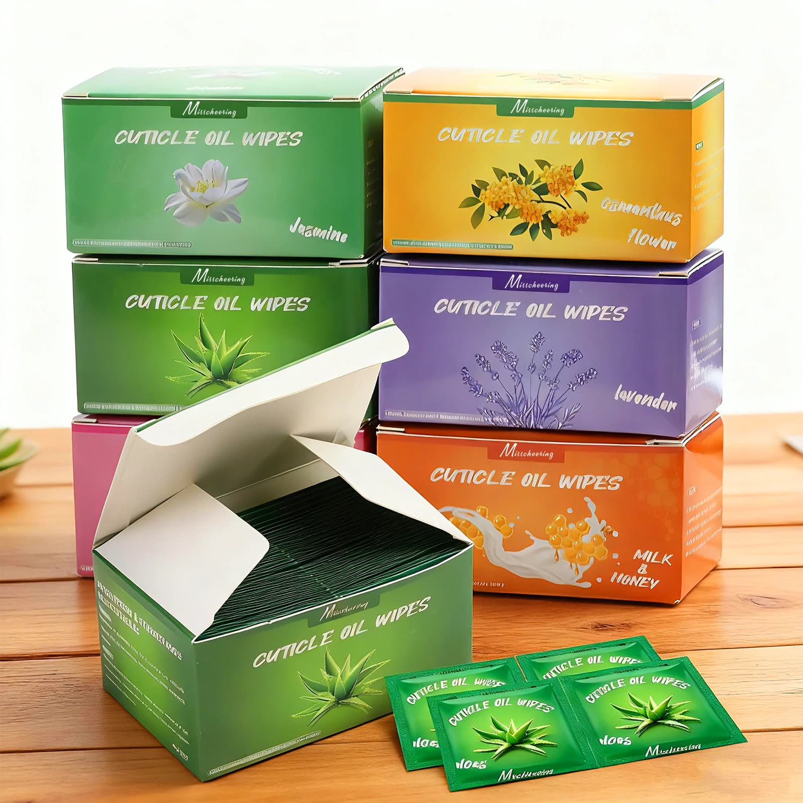 Cuticle Oil Wipes Variety Pack