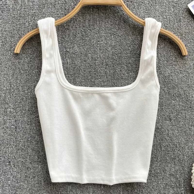 Women's Backless Y2K Crop Tank Top
