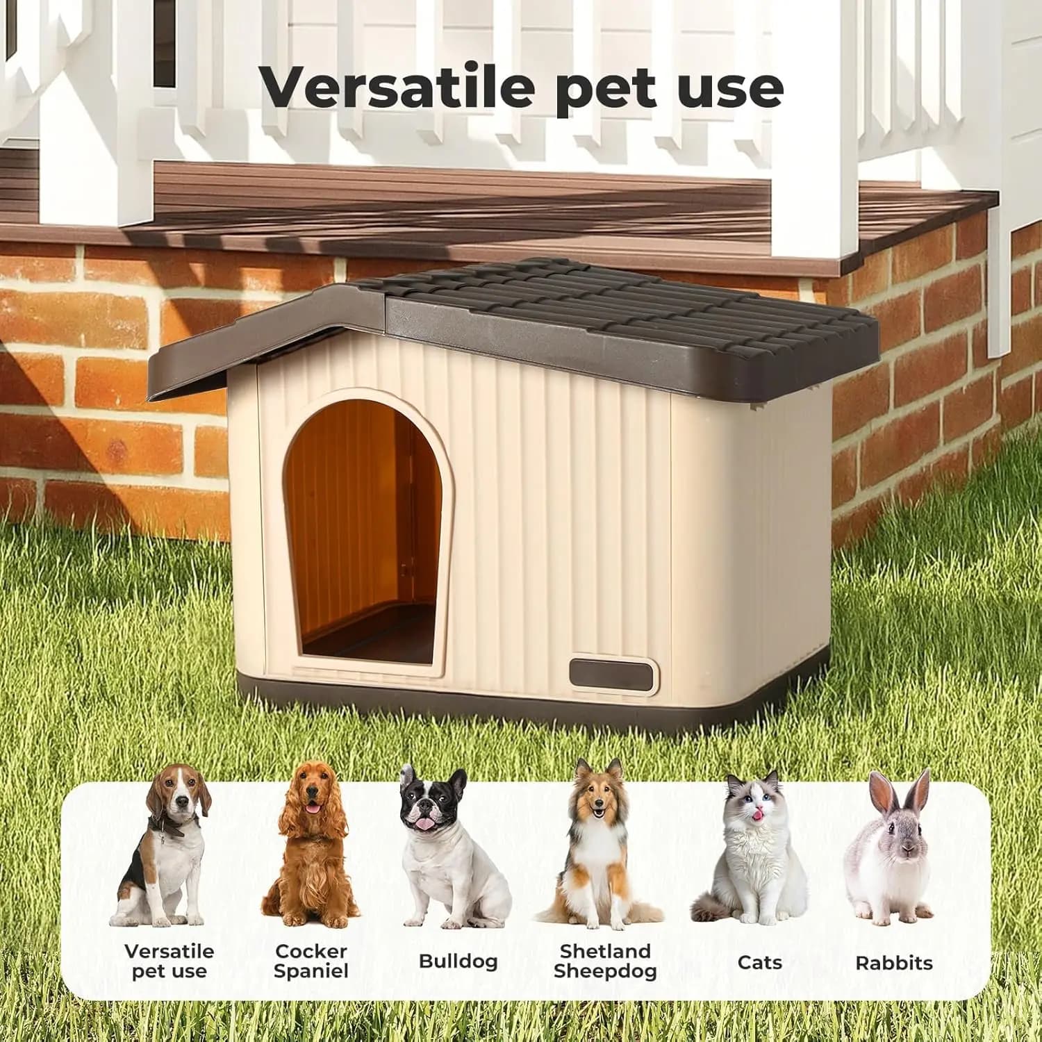 Weather-Resistant Outdoor Pet Shelter Kennel