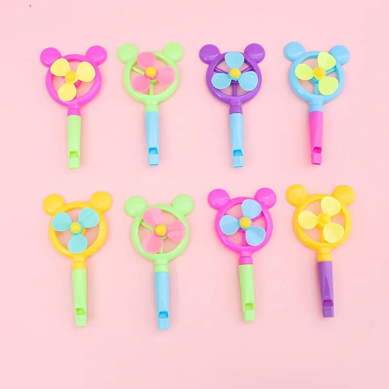 Kids Party Favor Whistles and Windmill Toys Bulk Pack