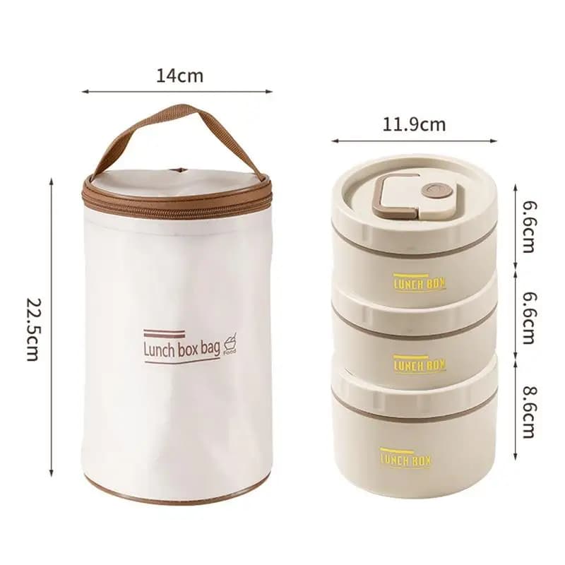 Stainless Steel Thermal Bento Lunch Box Set