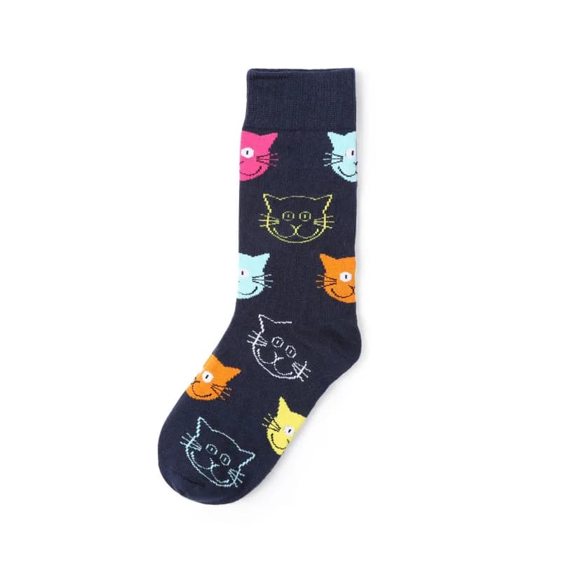 New Women Cotton Socks Cat Cartoon Animal Funny Socks Cute Lovely Colorful Fashion Socks Meias
