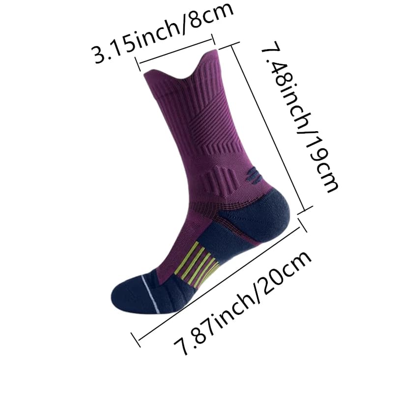 Professional Sports Socks with Cushioned Support