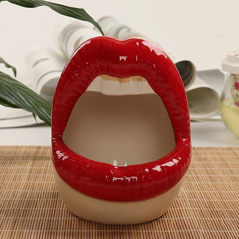 Ceramic Lips Shaped Serving Bowl