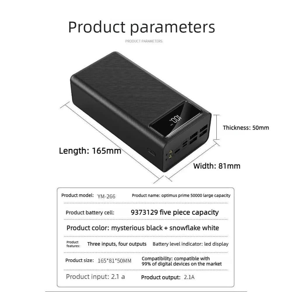 High-Capacity Fast Charging Power Bank
