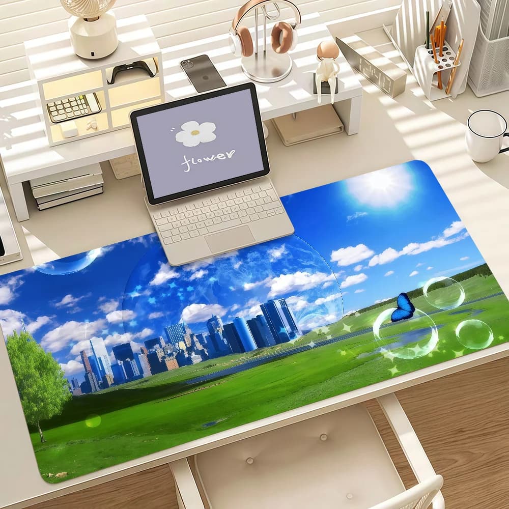 Large Gaming Mouse Pad with Stitched Edges