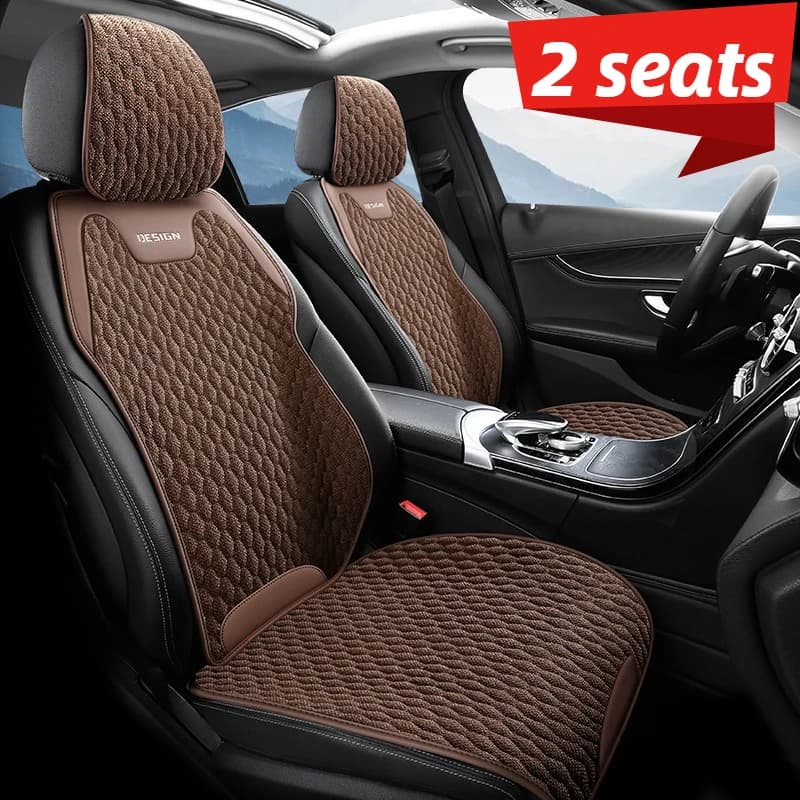 Linen Front Seat Cushion Covers