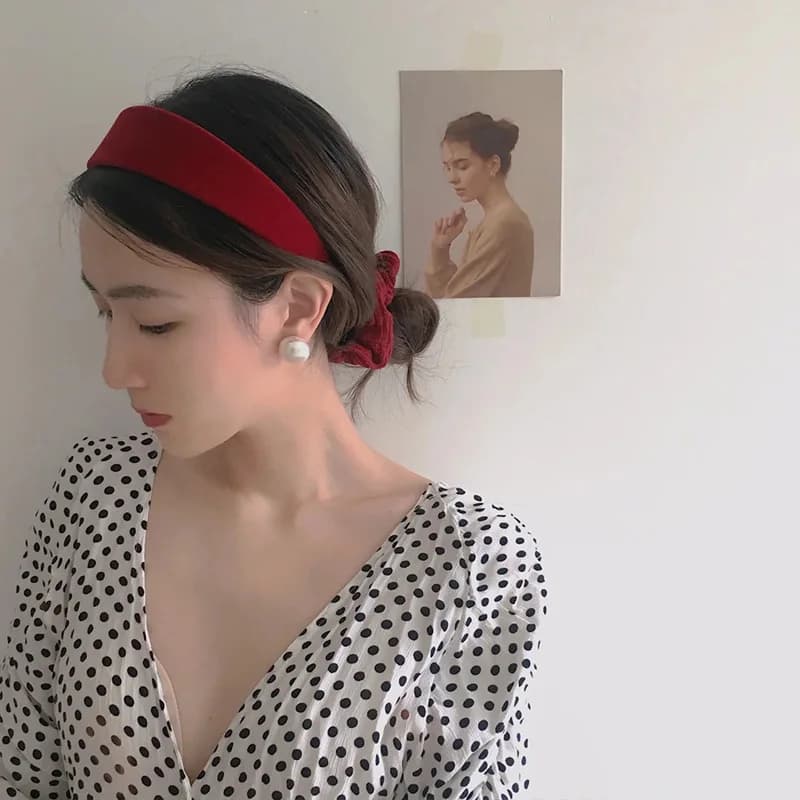 Wide Velvet Hair Hoops Headband