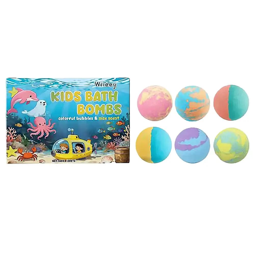 Kids Colorful Bath Bombs Set