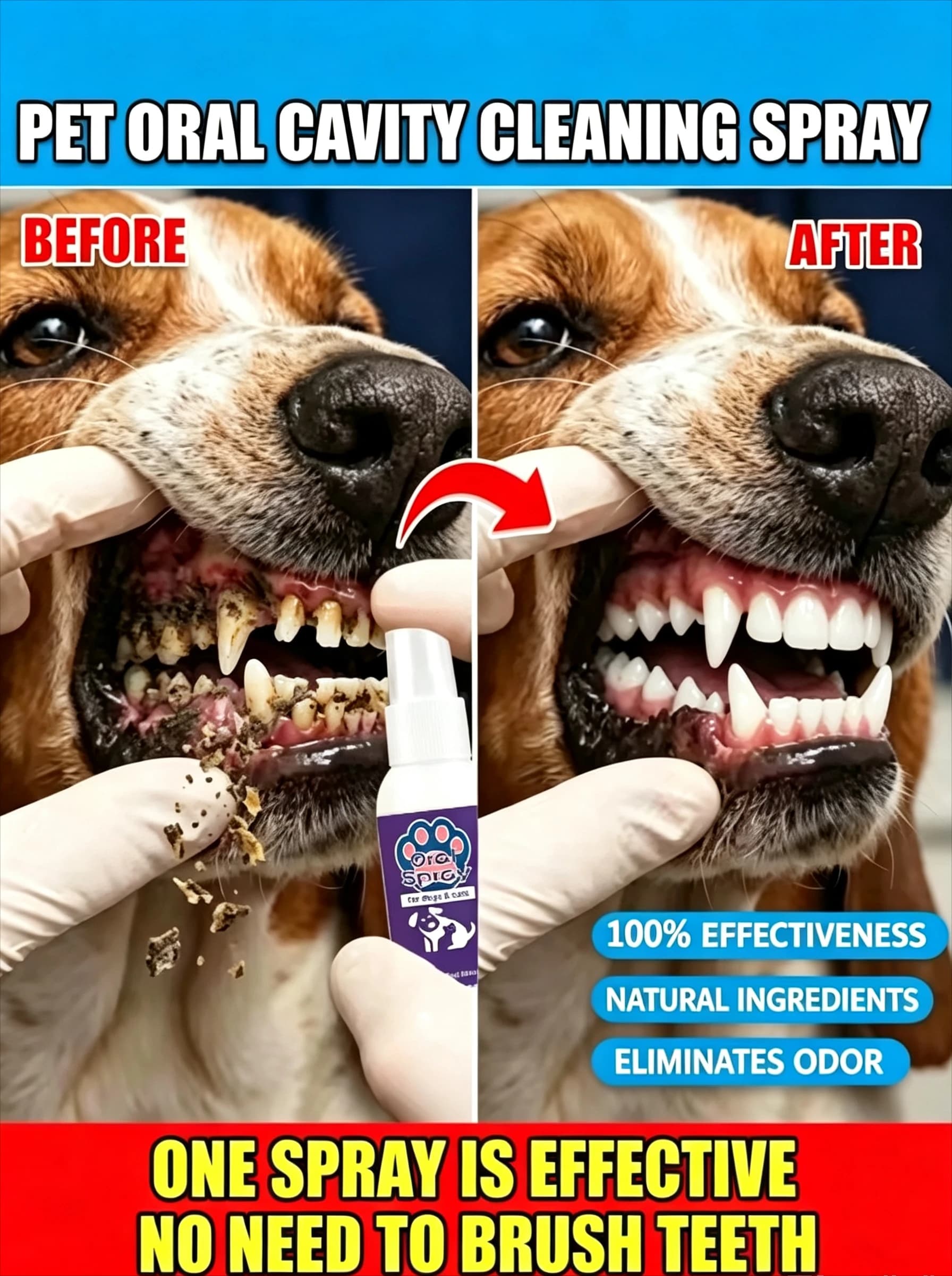 Pet Breath Freshener Oral Spray