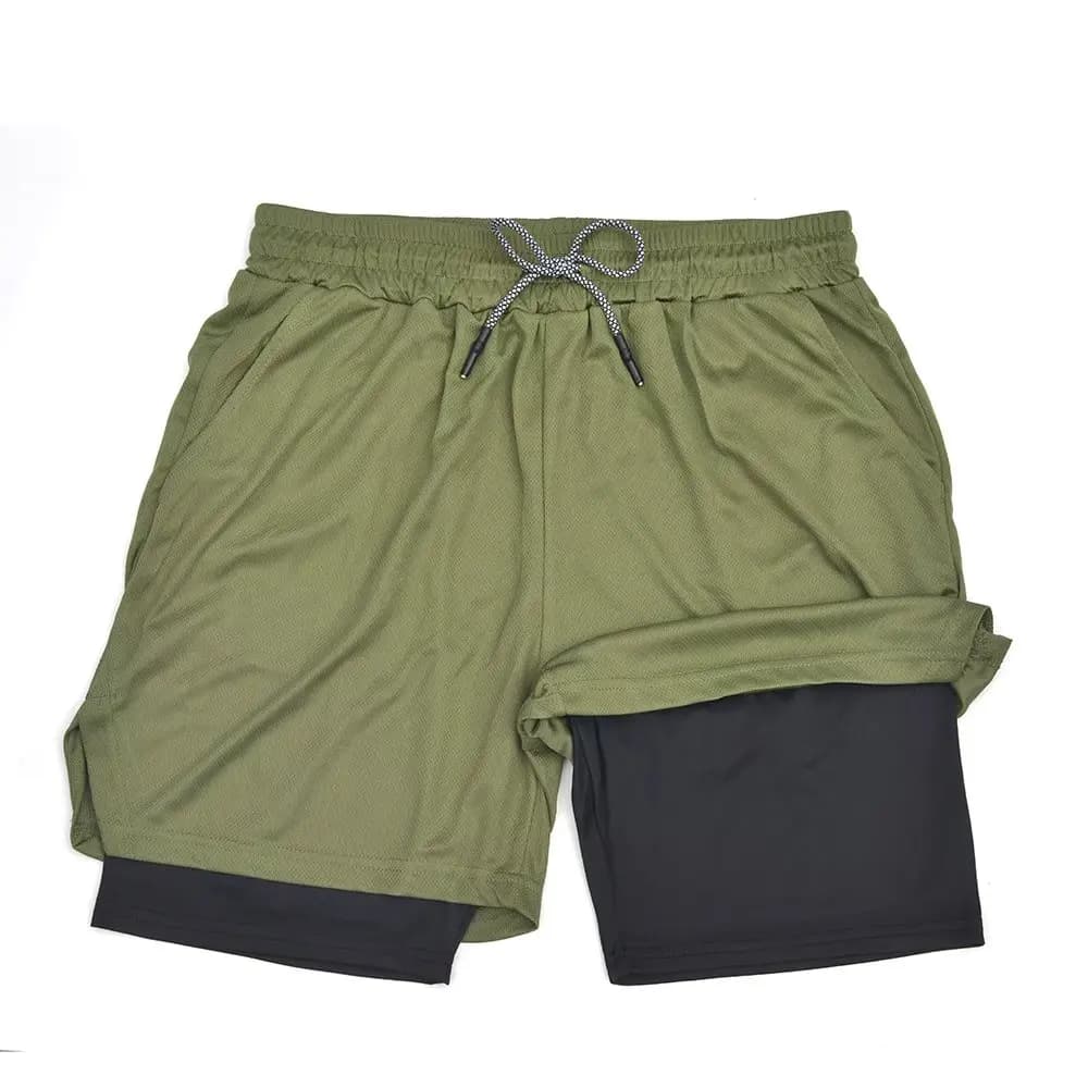 Men's 2-in-1 Running Shorts with Liner