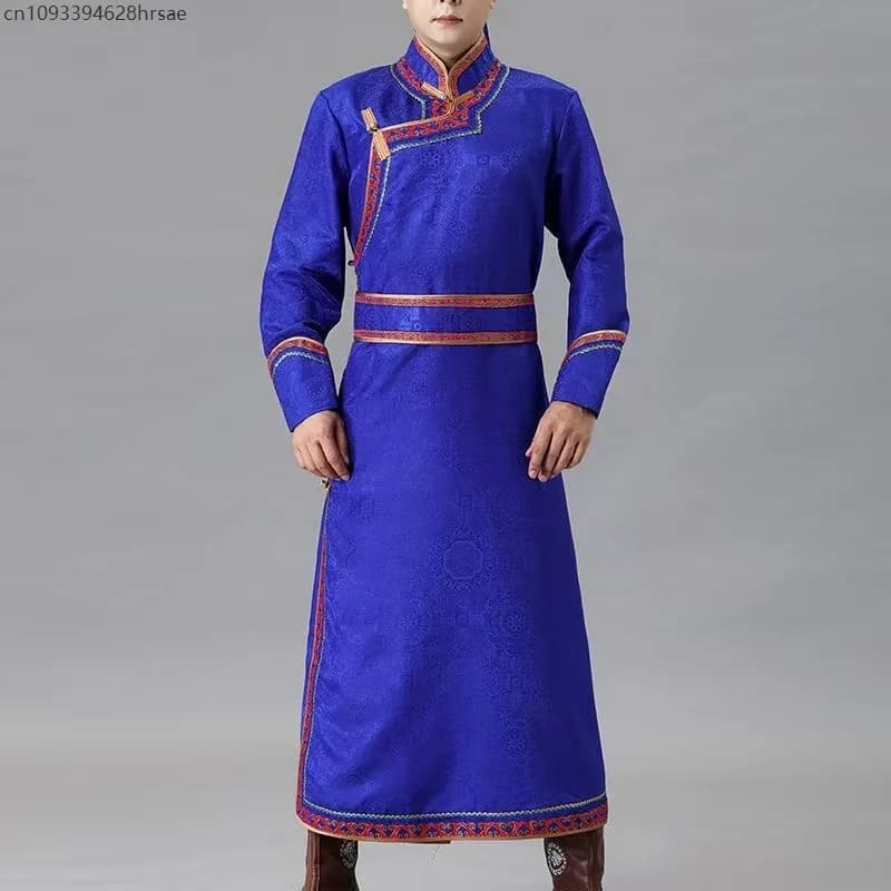 Mongolian Traditional Ethnic Grassland Robe