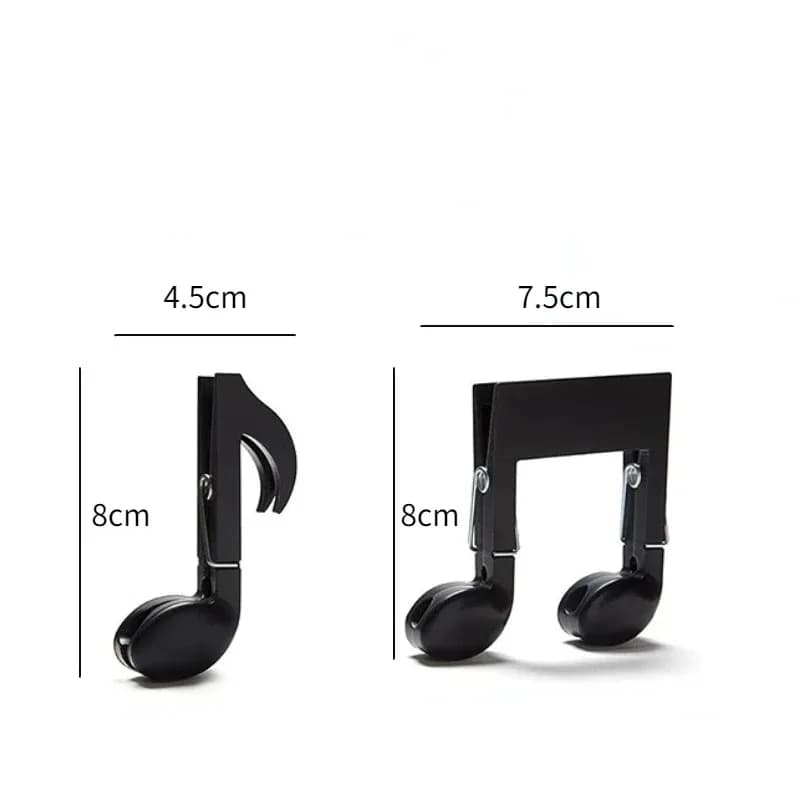 Viral TikTok Musical Note Clothes Pegs,Black Spring Laundry Clips,Cute Creative Clothespins for Baby Garment Drying Wardrobe