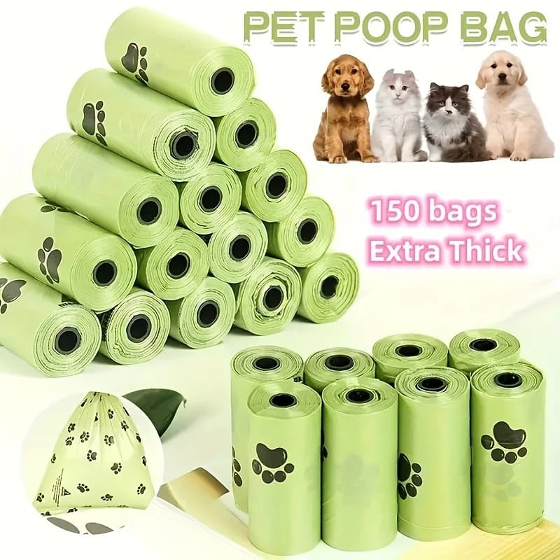 Thickened Leak-Proof Dog Waste Bags, 150 Count