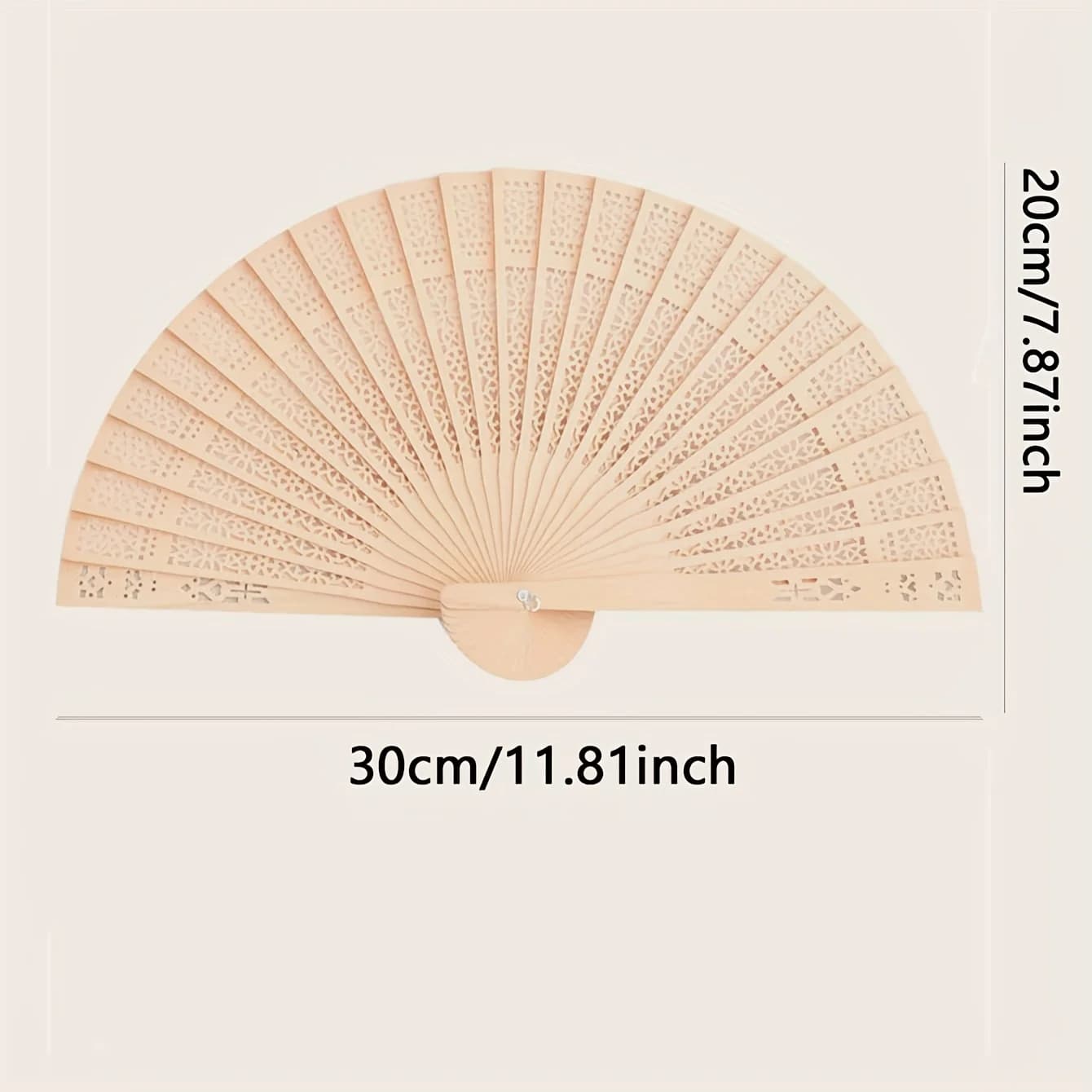 Elegant Wooden Folding Hand Fan