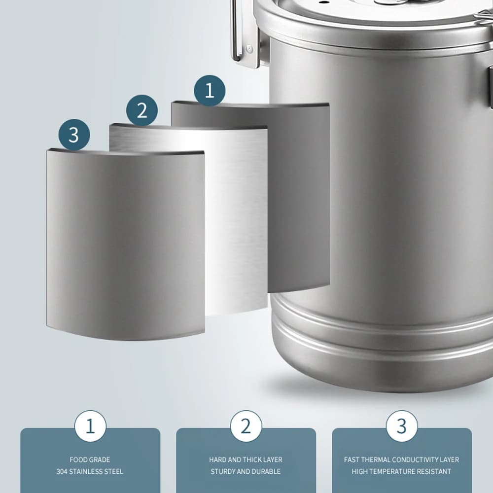 Stainless Steel Camping Rice Cooker Pot