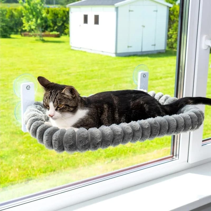 Foldable Cat Window Perch with Suction Cups