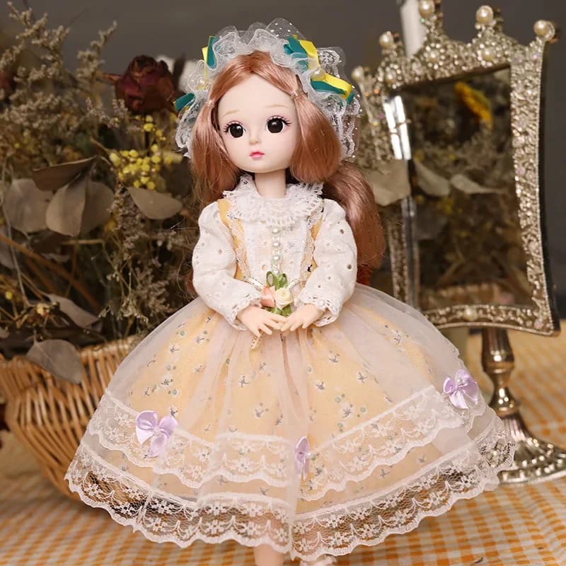 30cm Jointed Doll Playhouse Set