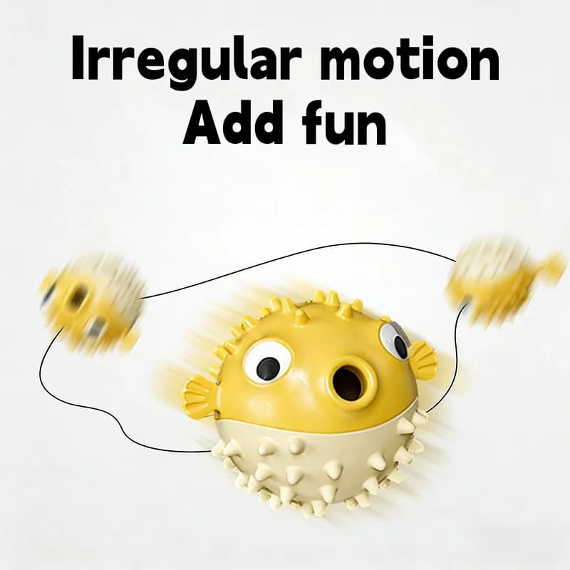 Bouncing Fish Treat Dispenser Dog Toy