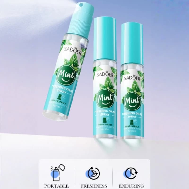 Mint and Peach Breath Freshening Spray