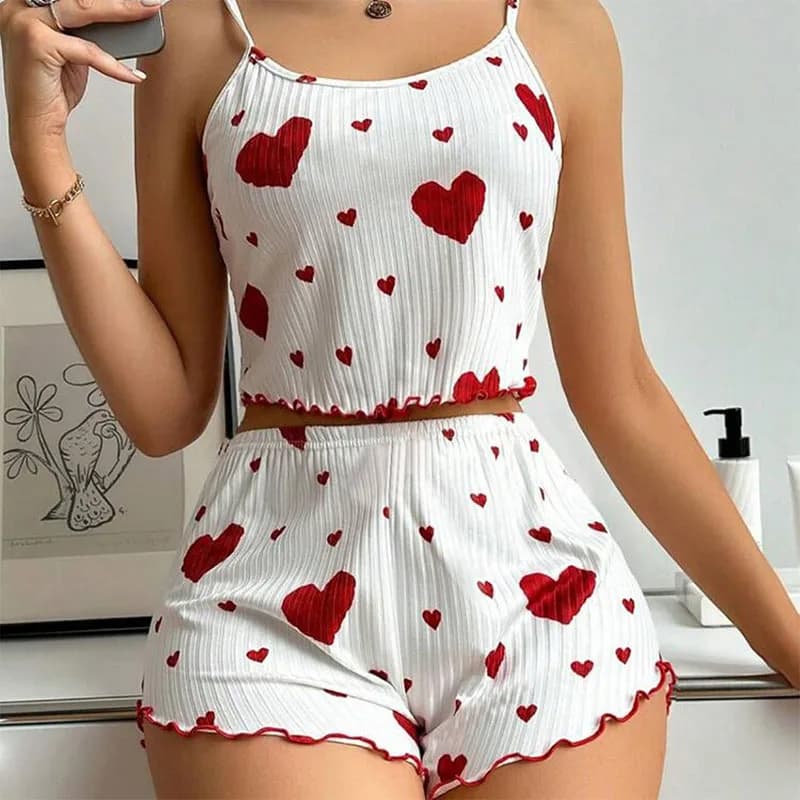 Women's Tank Top and Shorts Pajama Set