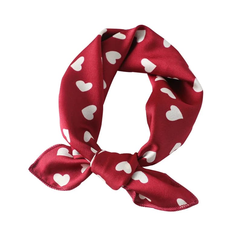 Women's Square Silk Retro Head Scarf