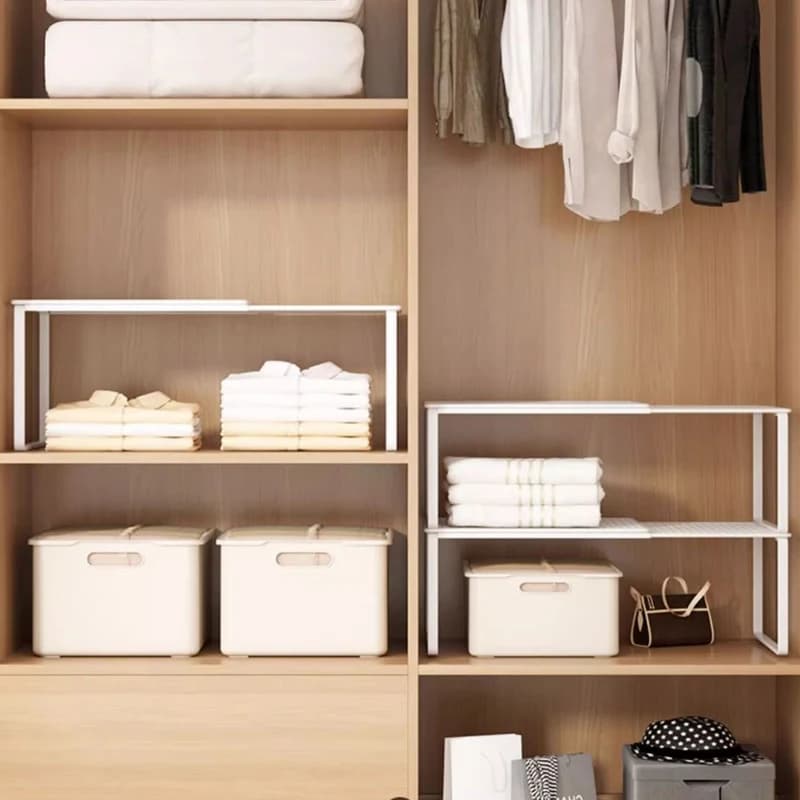 Telescopic Closet Shelf Divider Organizer