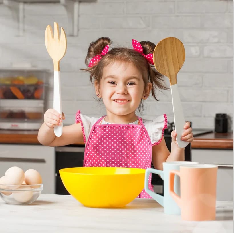 Kitchen Toy Play House For Girls Kids Simulation Kitchen Toy Utensils Supplies Set Baking Tools Cake Apron Chef Clothes Gift