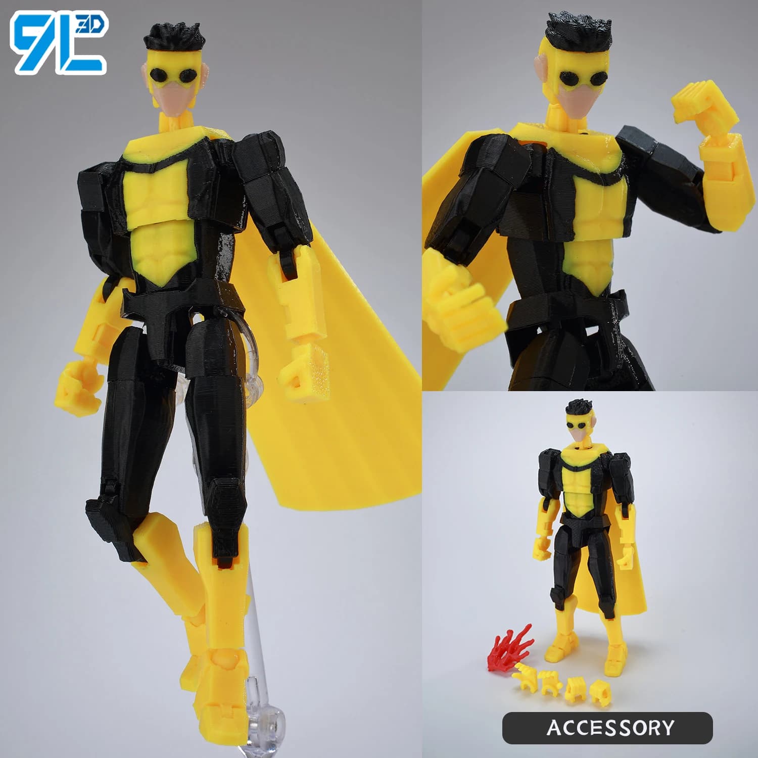 Nova T Posable Action Figure with Interchangeable Parts