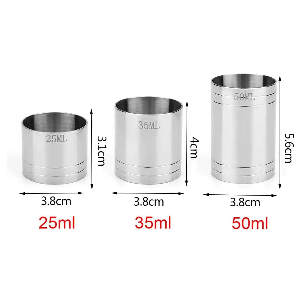Stainless Steel Cocktail Measuring Cups Set