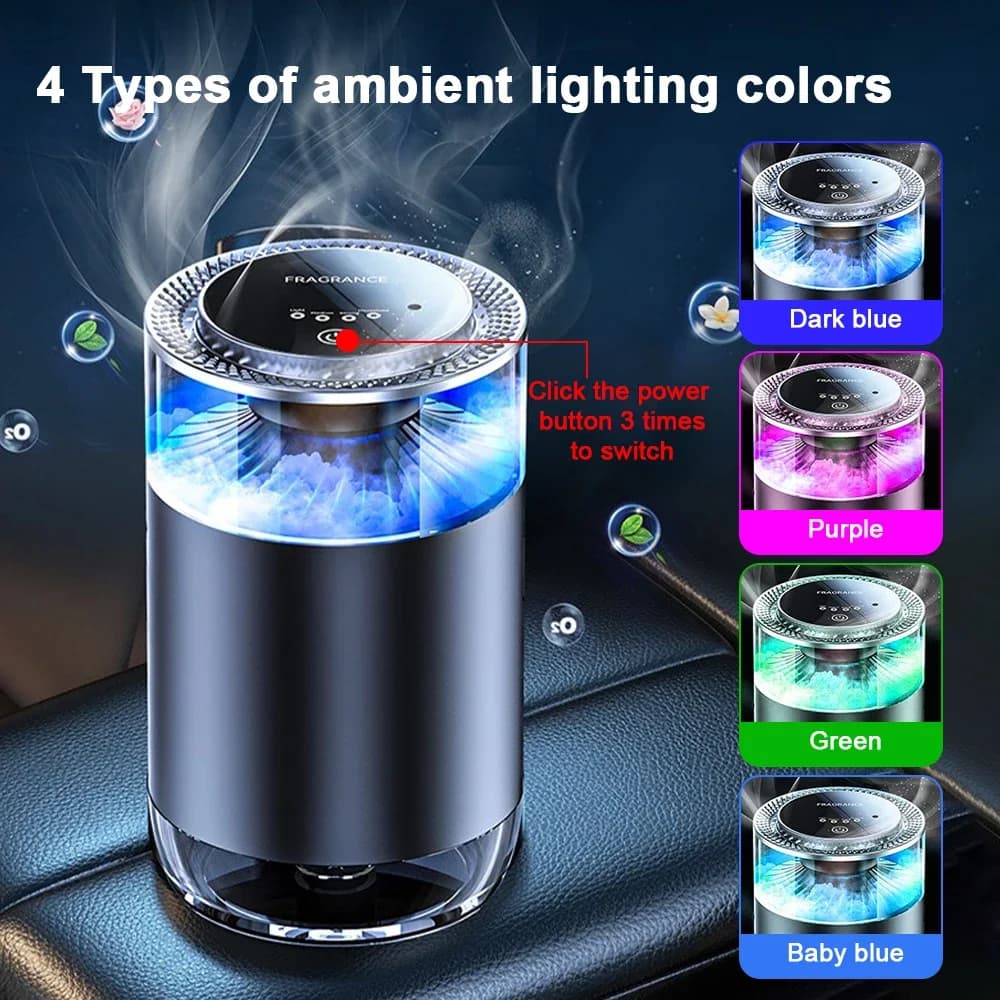 Smart Car Air Freshener with Ambient Light