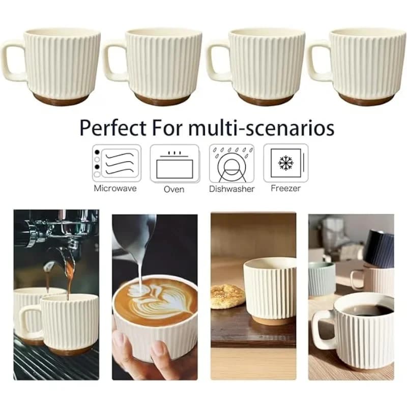 Ceramic Coffee Mugs Set of 2
