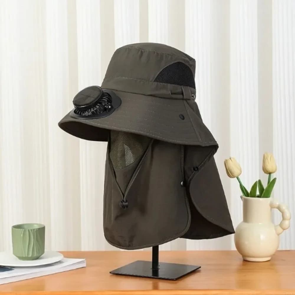 Solar Fan Hat with UV Protection