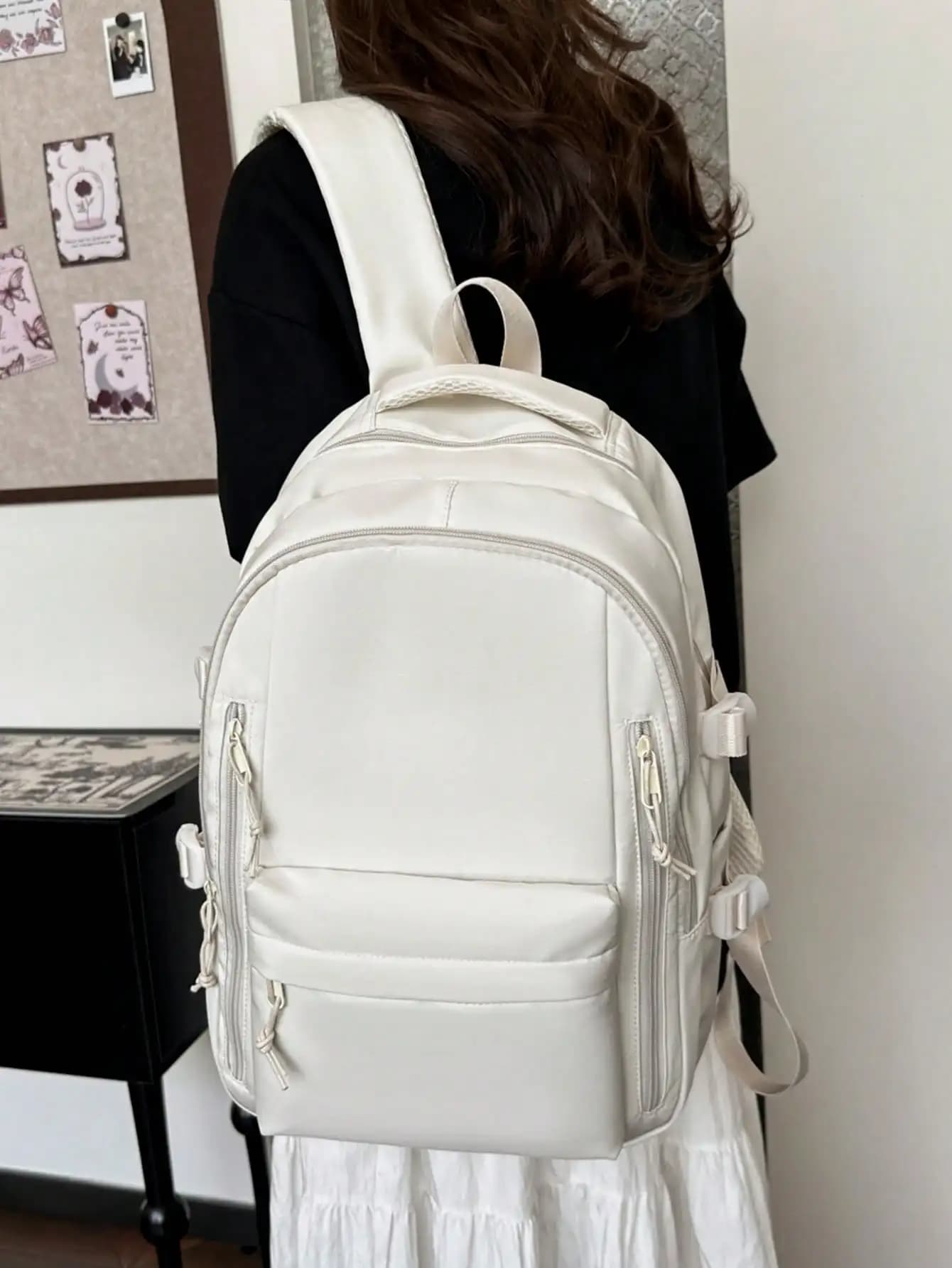 Lightweight Nylon Backpack with Laptop Compartment