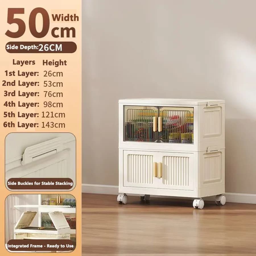 Children's Folding Wardrobe Storage Cabinet
