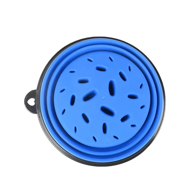 Collapsible Slow Feed Pet Bowl with Buckle