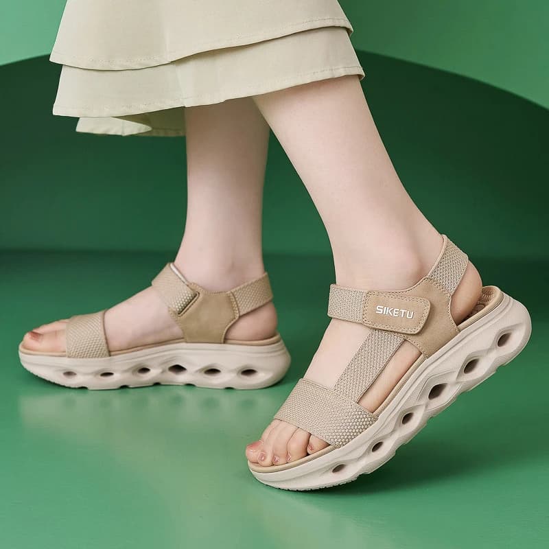 Comfort Walking Sandals with Velcro Buckle