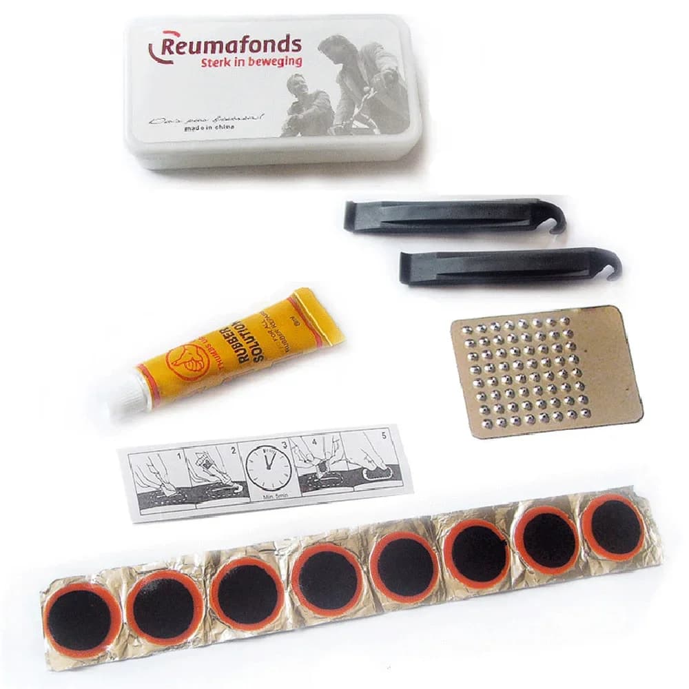 Bicycle Tire Repair Kit with Patches and Levers