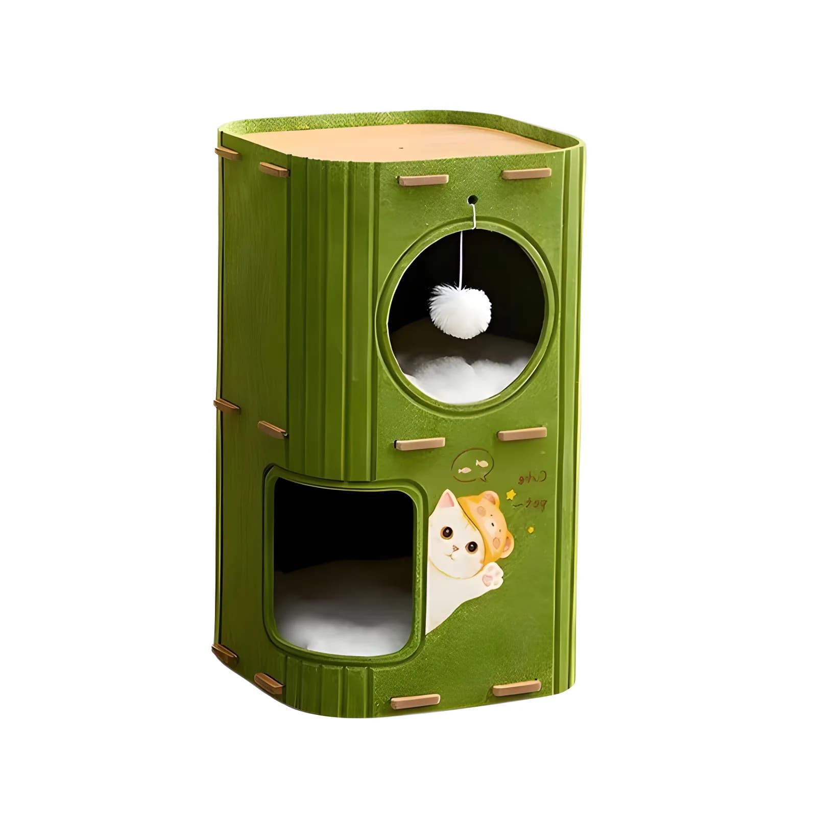 Multi-Level Cat Tree with Enclosed House